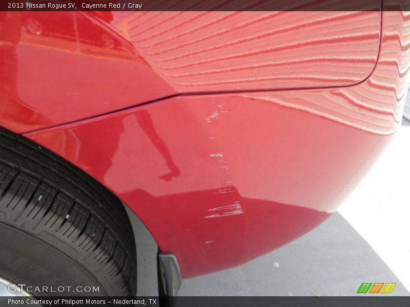 Cayenne Red / Gray 2013 Nissan Rogue SV