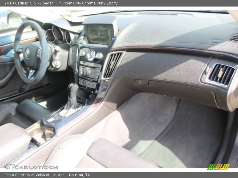 Thunder Gray ChromaFlair / Ebony 2010 Cadillac CTS -V Sedan