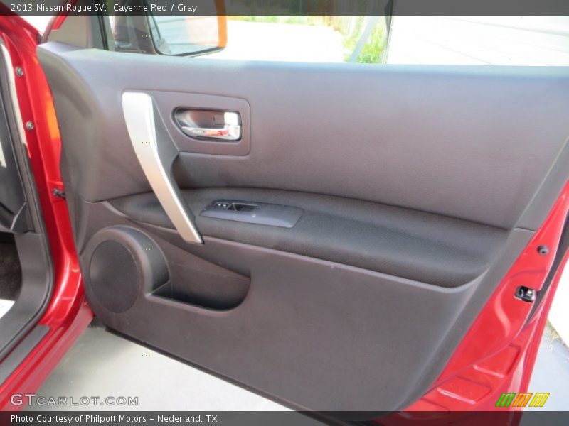 Cayenne Red / Gray 2013 Nissan Rogue SV