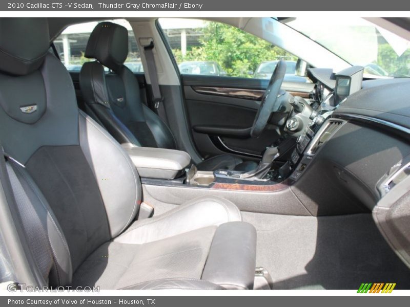 Thunder Gray ChromaFlair / Ebony 2010 Cadillac CTS -V Sedan