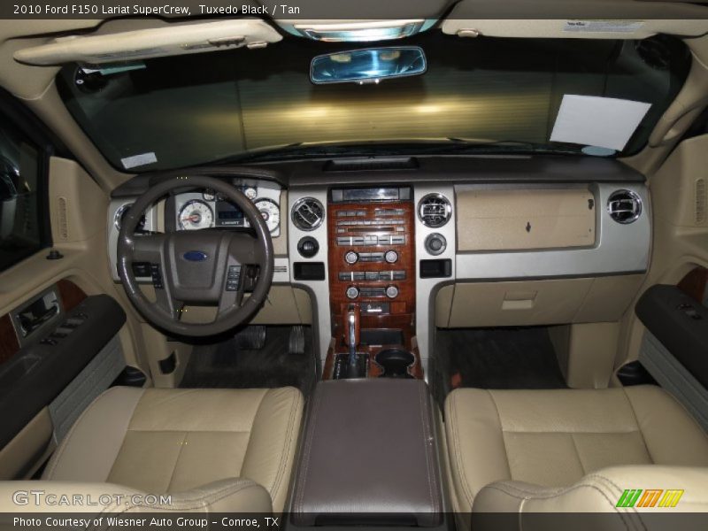 Tuxedo Black / Tan 2010 Ford F150 Lariat SuperCrew