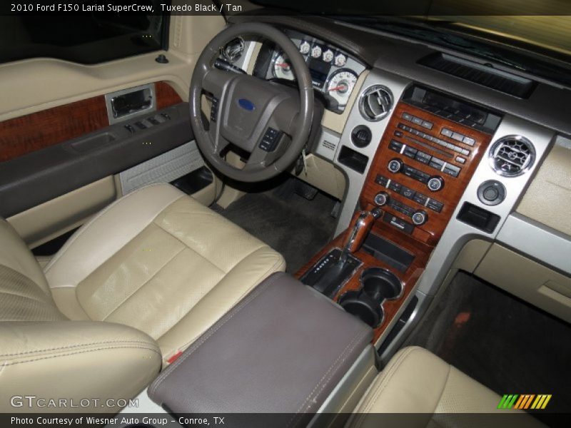 Tuxedo Black / Tan 2010 Ford F150 Lariat SuperCrew