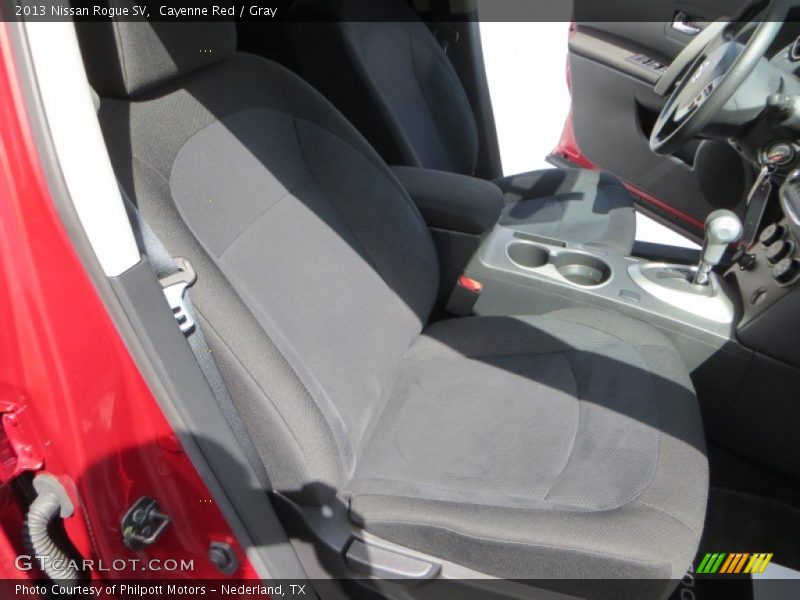 Cayenne Red / Gray 2013 Nissan Rogue SV