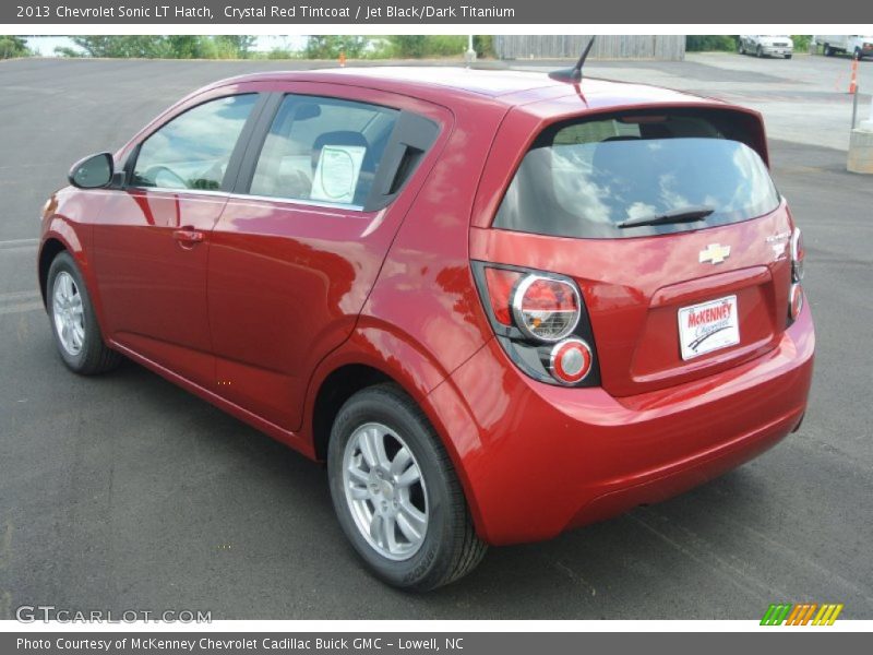Crystal Red Tintcoat / Jet Black/Dark Titanium 2013 Chevrolet Sonic LT Hatch