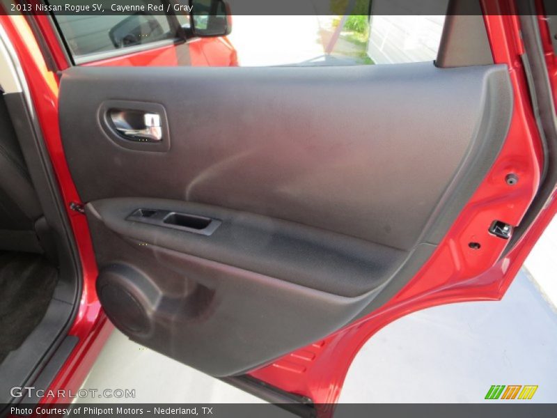Cayenne Red / Gray 2013 Nissan Rogue SV