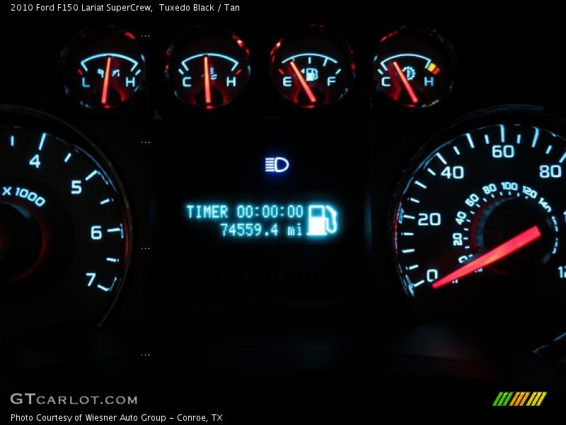 Tuxedo Black / Tan 2010 Ford F150 Lariat SuperCrew