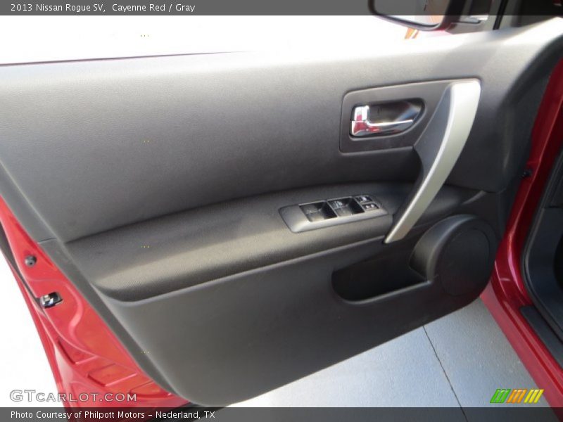 Cayenne Red / Gray 2013 Nissan Rogue SV