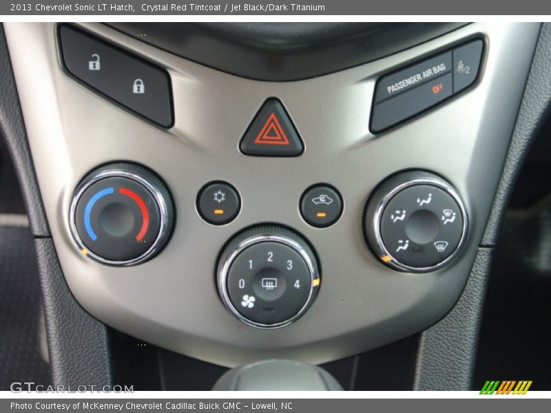 Crystal Red Tintcoat / Jet Black/Dark Titanium 2013 Chevrolet Sonic LT Hatch
