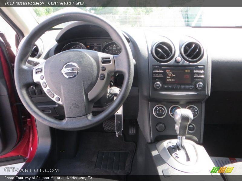 Cayenne Red / Gray 2013 Nissan Rogue SV
