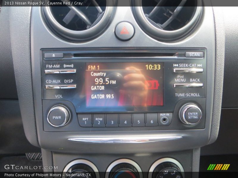 Cayenne Red / Gray 2013 Nissan Rogue SV