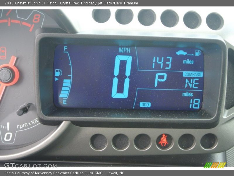 Crystal Red Tintcoat / Jet Black/Dark Titanium 2013 Chevrolet Sonic LT Hatch