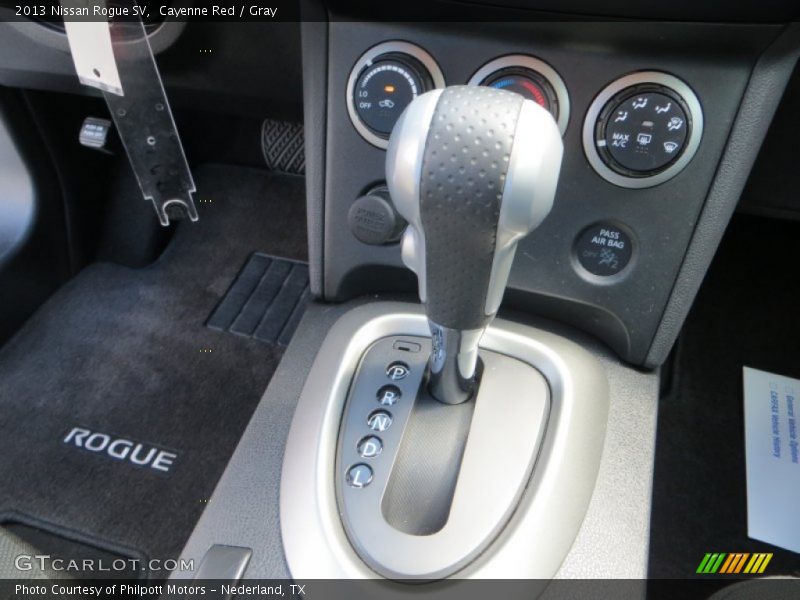 Cayenne Red / Gray 2013 Nissan Rogue SV