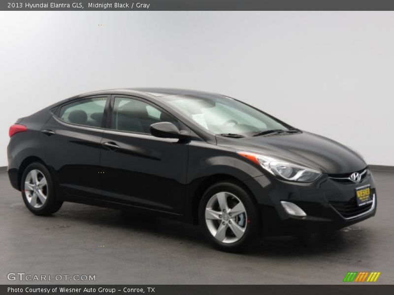 Midnight Black / Gray 2013 Hyundai Elantra GLS