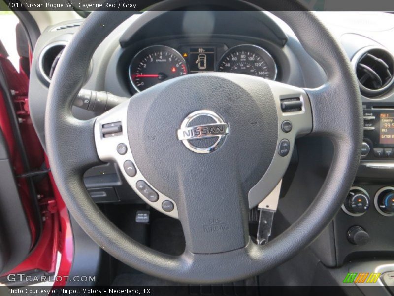 Cayenne Red / Gray 2013 Nissan Rogue SV