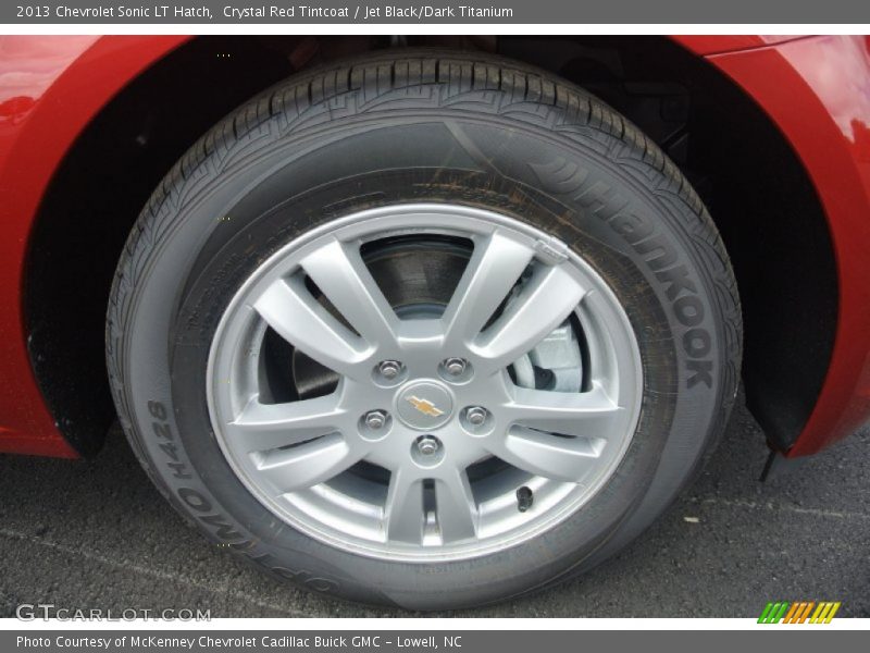 Crystal Red Tintcoat / Jet Black/Dark Titanium 2013 Chevrolet Sonic LT Hatch