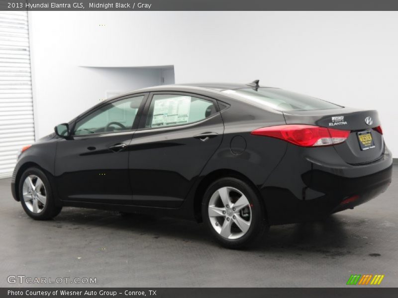 Midnight Black / Gray 2013 Hyundai Elantra GLS