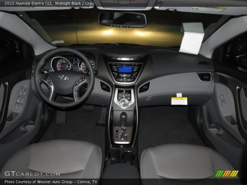 Midnight Black / Gray 2013 Hyundai Elantra GLS