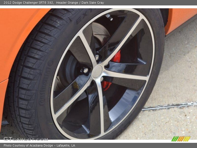 Header Orange / Dark Slate Gray 2012 Dodge Challenger SRT8 392