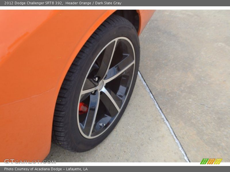 Header Orange / Dark Slate Gray 2012 Dodge Challenger SRT8 392