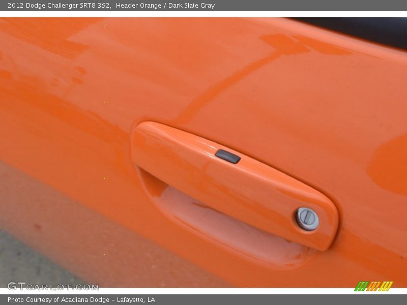 Header Orange / Dark Slate Gray 2012 Dodge Challenger SRT8 392