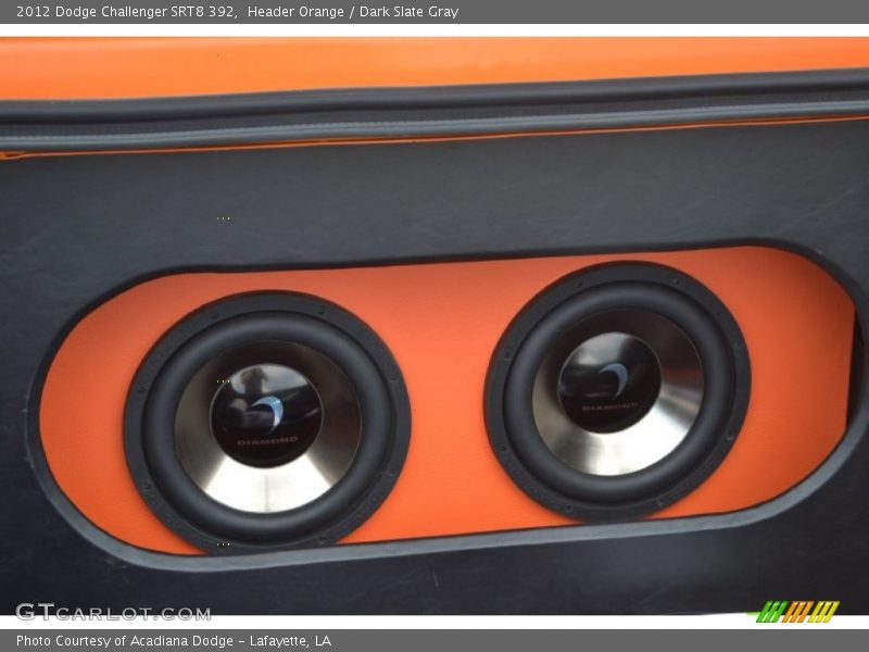 Header Orange / Dark Slate Gray 2012 Dodge Challenger SRT8 392