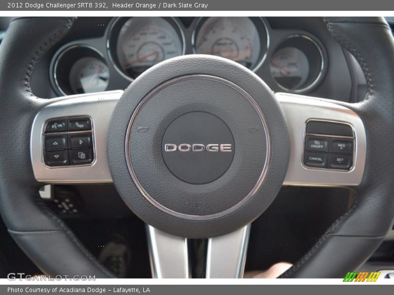 Header Orange / Dark Slate Gray 2012 Dodge Challenger SRT8 392