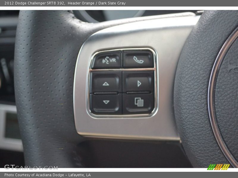 Header Orange / Dark Slate Gray 2012 Dodge Challenger SRT8 392