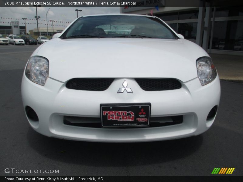 Northstar White / Terra Cotta/Charcoal 2008 Mitsubishi Eclipse SE Coupe