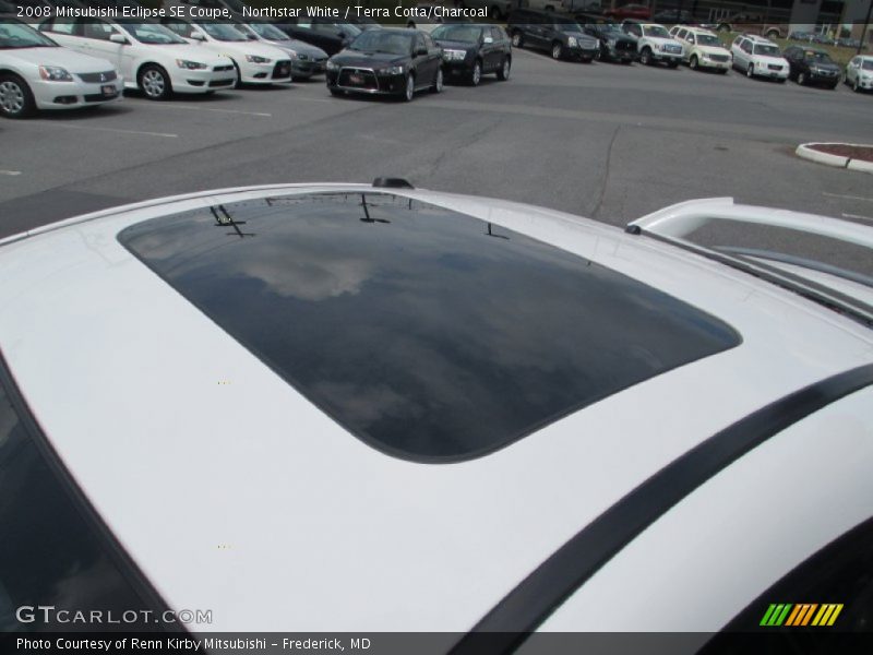 Northstar White / Terra Cotta/Charcoal 2008 Mitsubishi Eclipse SE Coupe