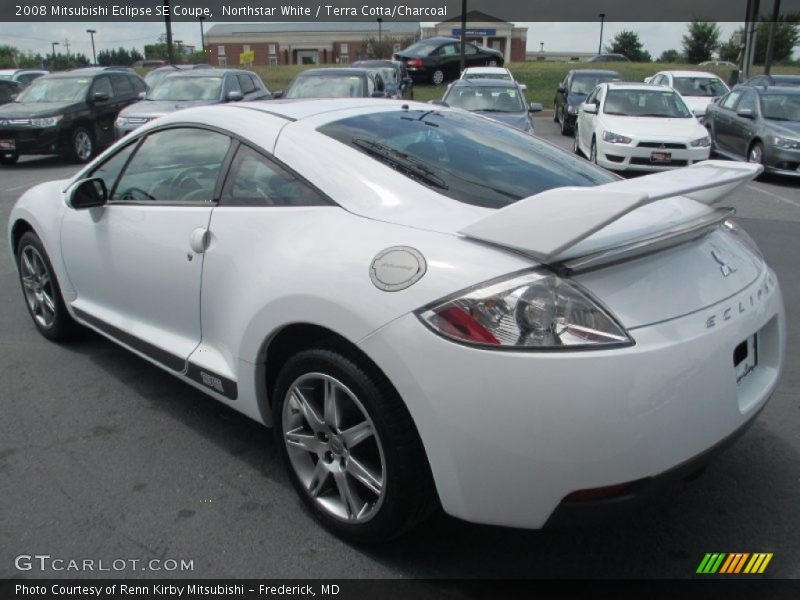 Northstar White / Terra Cotta/Charcoal 2008 Mitsubishi Eclipse SE Coupe