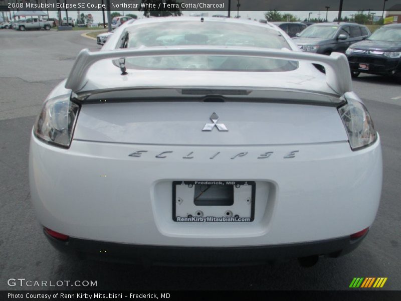 Northstar White / Terra Cotta/Charcoal 2008 Mitsubishi Eclipse SE Coupe