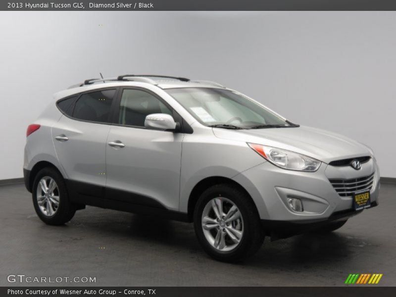 Diamond Silver / Black 2013 Hyundai Tucson GLS