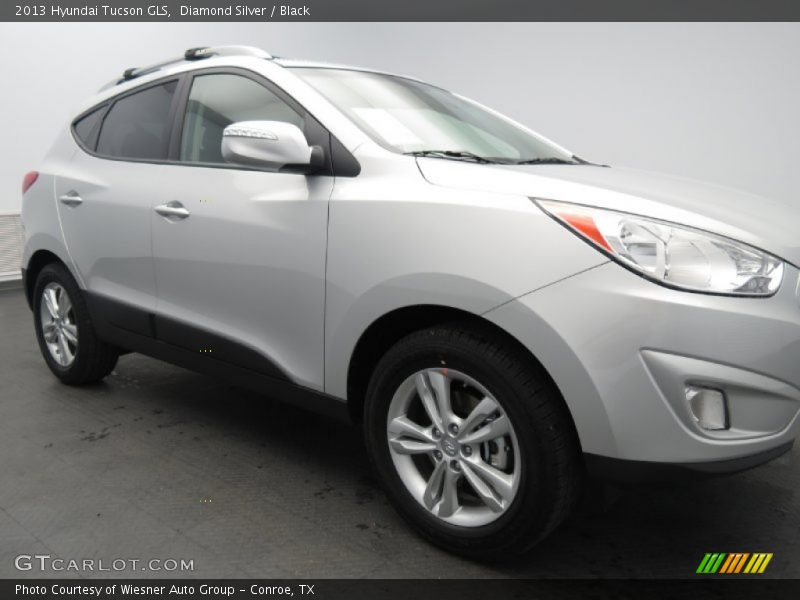 Diamond Silver / Black 2013 Hyundai Tucson GLS