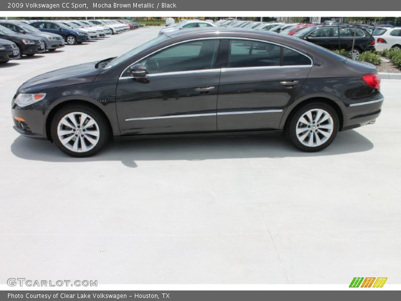 Mocha Brown Metallic / Black 2009 Volkswagen CC Sport