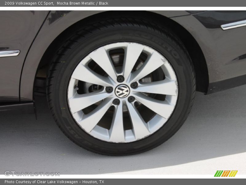 Mocha Brown Metallic / Black 2009 Volkswagen CC Sport