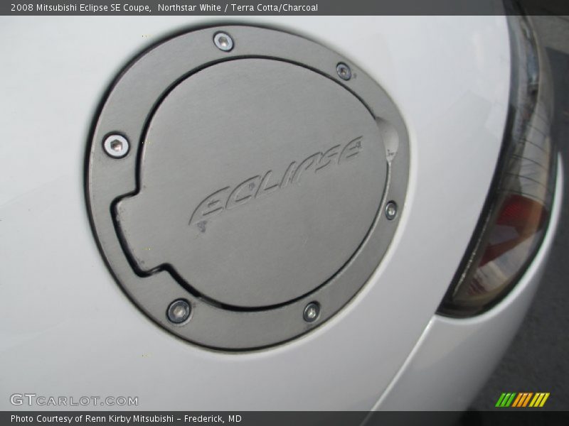 Northstar White / Terra Cotta/Charcoal 2008 Mitsubishi Eclipse SE Coupe