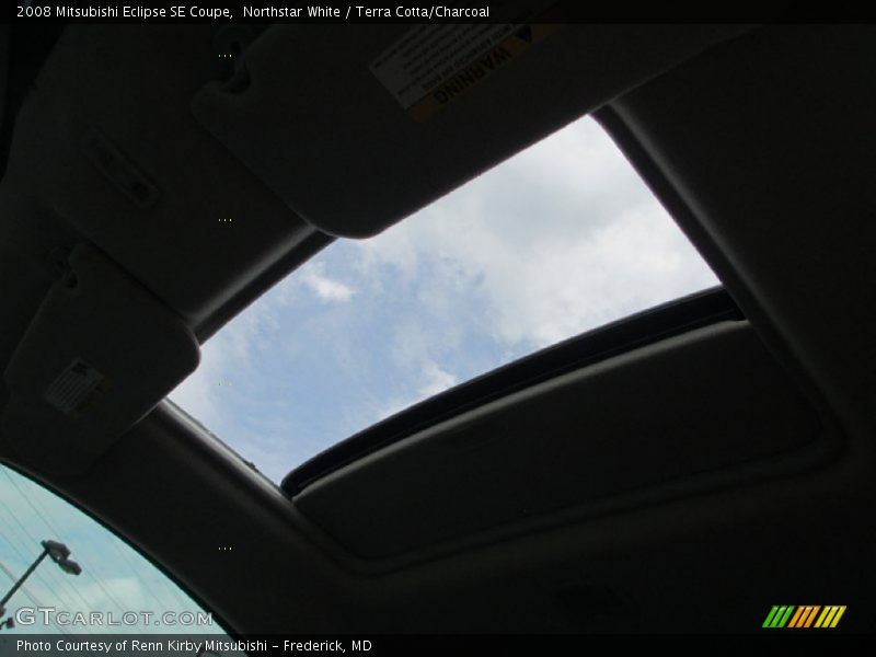 Northstar White / Terra Cotta/Charcoal 2008 Mitsubishi Eclipse SE Coupe