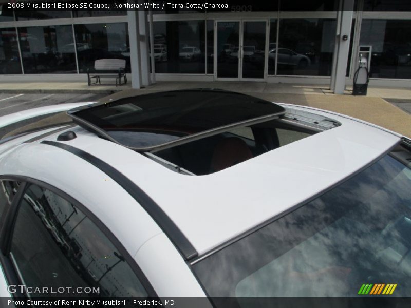 Northstar White / Terra Cotta/Charcoal 2008 Mitsubishi Eclipse SE Coupe