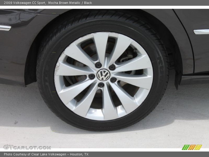 Mocha Brown Metallic / Black 2009 Volkswagen CC Sport
