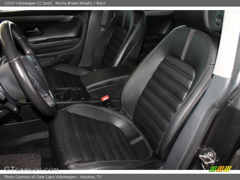 Mocha Brown Metallic / Black 2009 Volkswagen CC Sport