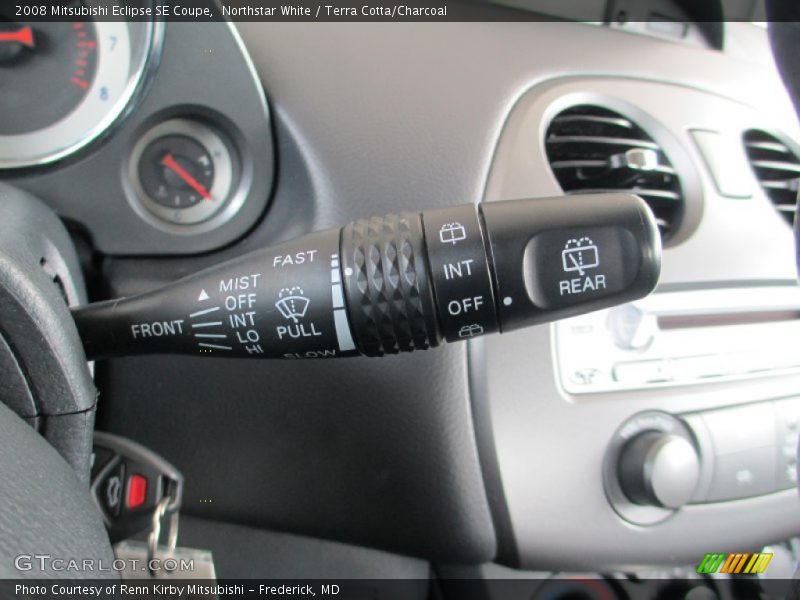 Northstar White / Terra Cotta/Charcoal 2008 Mitsubishi Eclipse SE Coupe