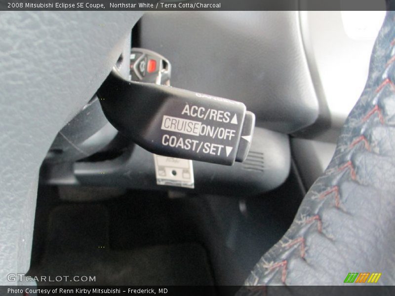 Northstar White / Terra Cotta/Charcoal 2008 Mitsubishi Eclipse SE Coupe