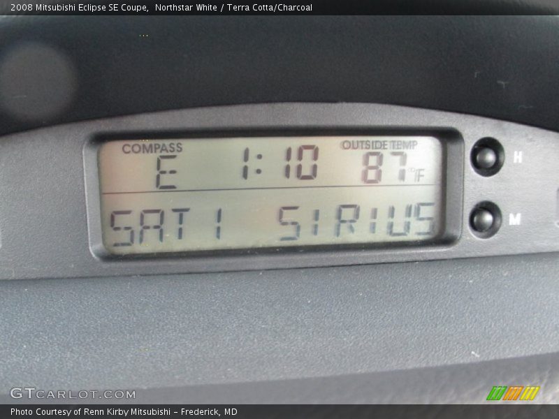 Northstar White / Terra Cotta/Charcoal 2008 Mitsubishi Eclipse SE Coupe