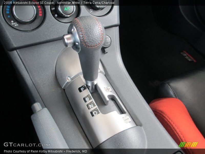 Northstar White / Terra Cotta/Charcoal 2008 Mitsubishi Eclipse SE Coupe