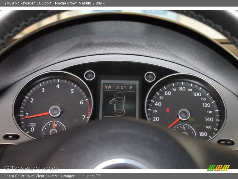 Mocha Brown Metallic / Black 2009 Volkswagen CC Sport