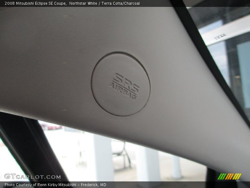 Northstar White / Terra Cotta/Charcoal 2008 Mitsubishi Eclipse SE Coupe