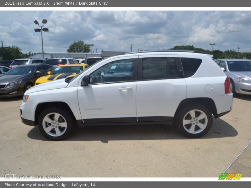 Bright White / Dark Slate Gray 2011 Jeep Compass 2.0