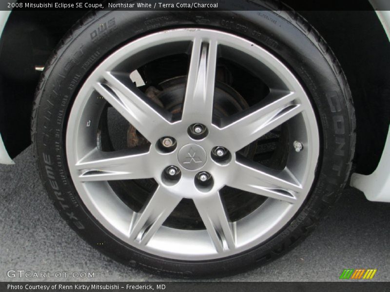 Northstar White / Terra Cotta/Charcoal 2008 Mitsubishi Eclipse SE Coupe