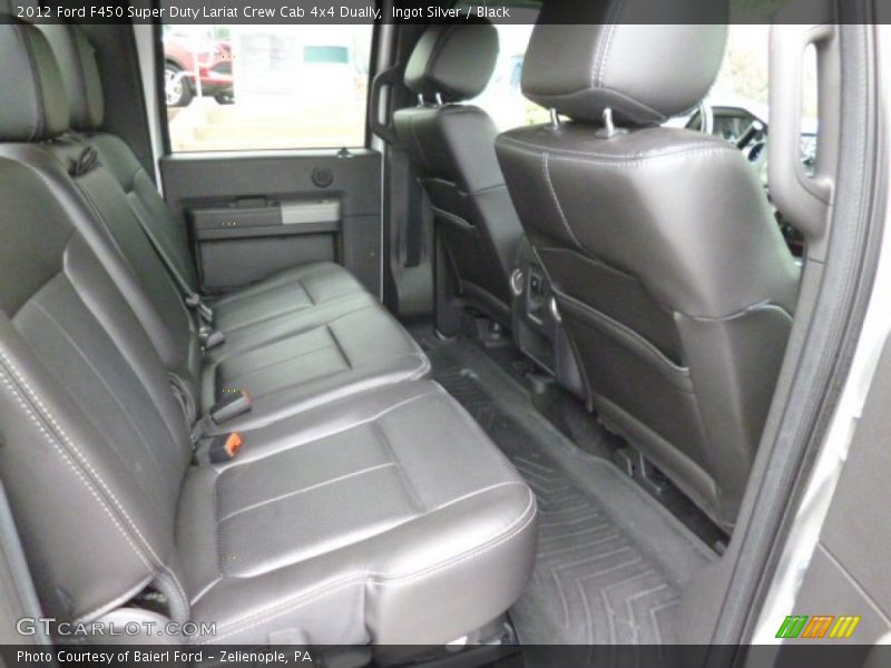 Rear Seat of 2012 F450 Super Duty Lariat Crew Cab 4x4 Dually