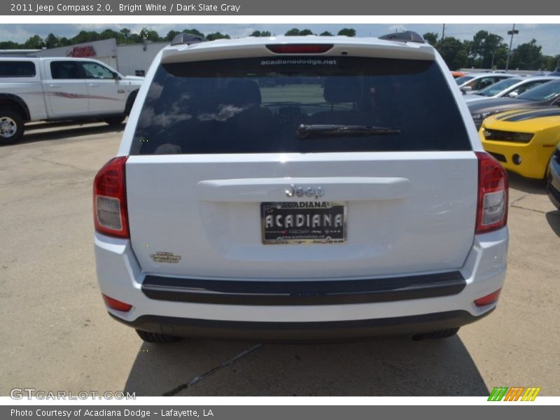 Bright White / Dark Slate Gray 2011 Jeep Compass 2.0